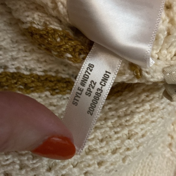 Madewell Canby Button Mockneck Sweater in Stripe size XS, good used condition - Picture 11 of 11